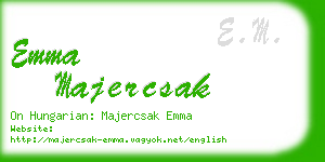 emma majercsak business card